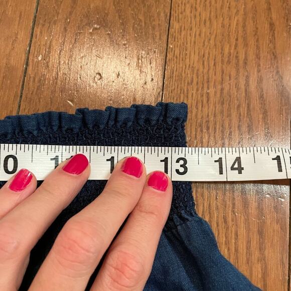 NEW MICHAEL Michael Kors Off-the-Shoulder Dress in Indigo - Picture 10 of 14